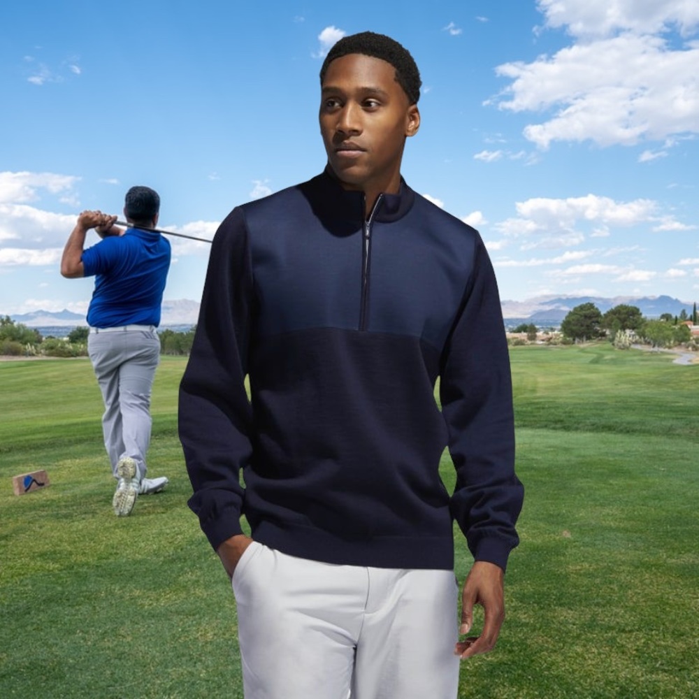 50% WOOL GOLF SWEATER ADIDAS ADIPURE SWEATSHIRT LO